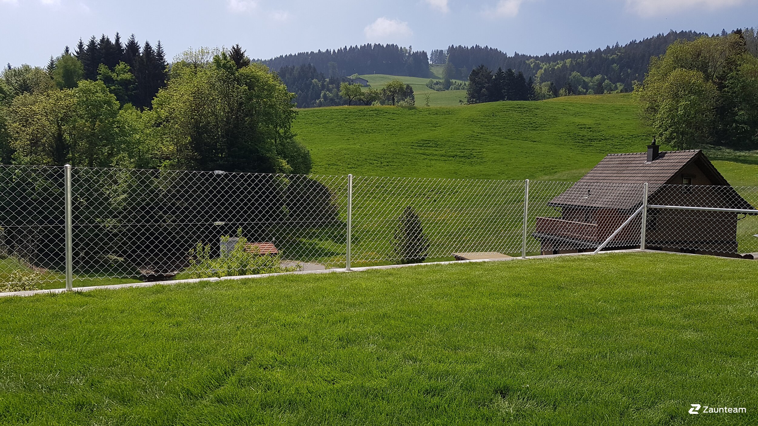 Grillage diagonal de 2018 à 9413 Oberegg Suisse de Zaunteam Rheintal.