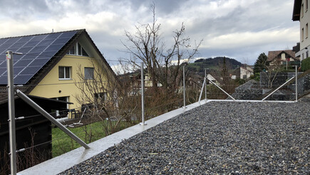 Clôture en câble métallique de 2018 à 9037 Speicherschwendi Suisse de Zaunteam Appenzellerland.
