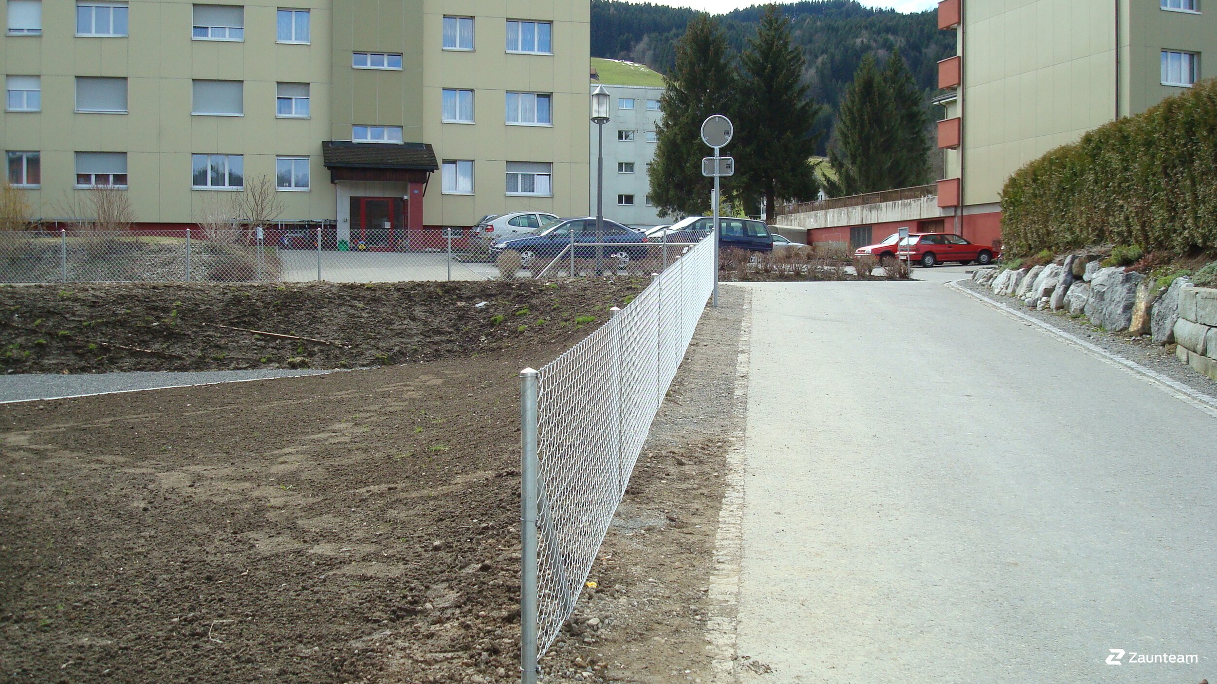 Grillage diagonal de 2016 à 9050 Appenzell Suisse de Zaunteam Appenzellerland.