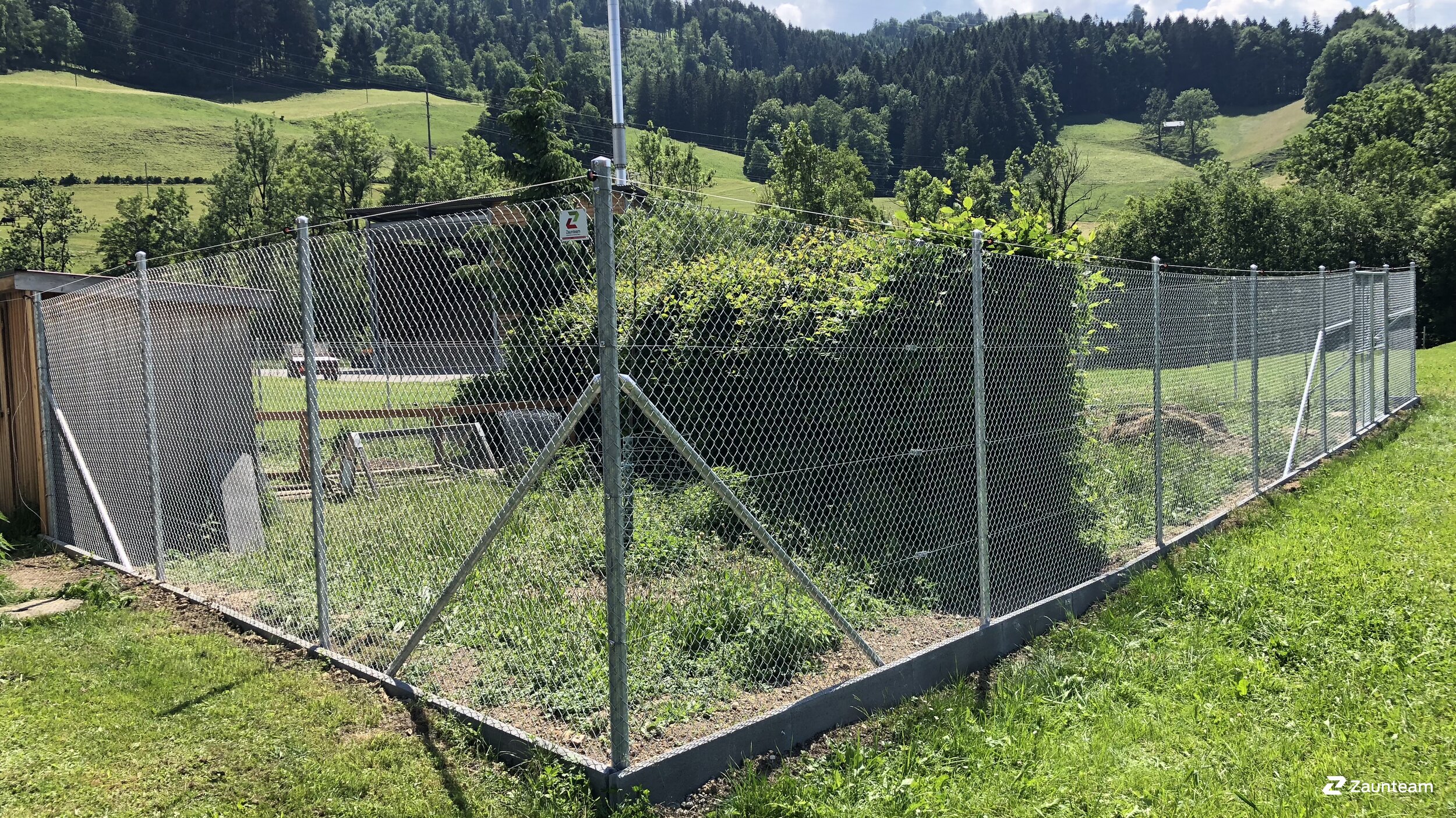 Diagonalgeflecht aus dem 2018 in 9055 Bühler Schweiz von Zaunteam Appenzellerland.