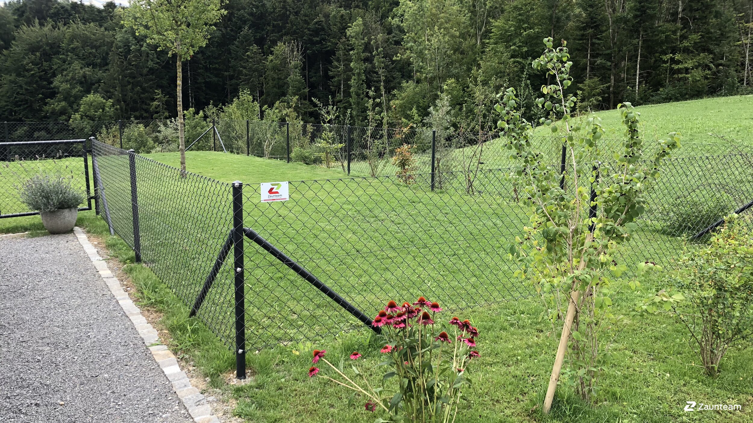 Grillage diagonal de 2018 à 9413 Oberegg Suisse de Zaunteam Appenzellerland.