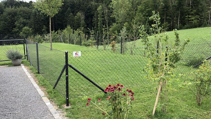 Grillage diagonal de 2018 à 9413 Oberegg Suisse de Zaunteam Appenzellerland.