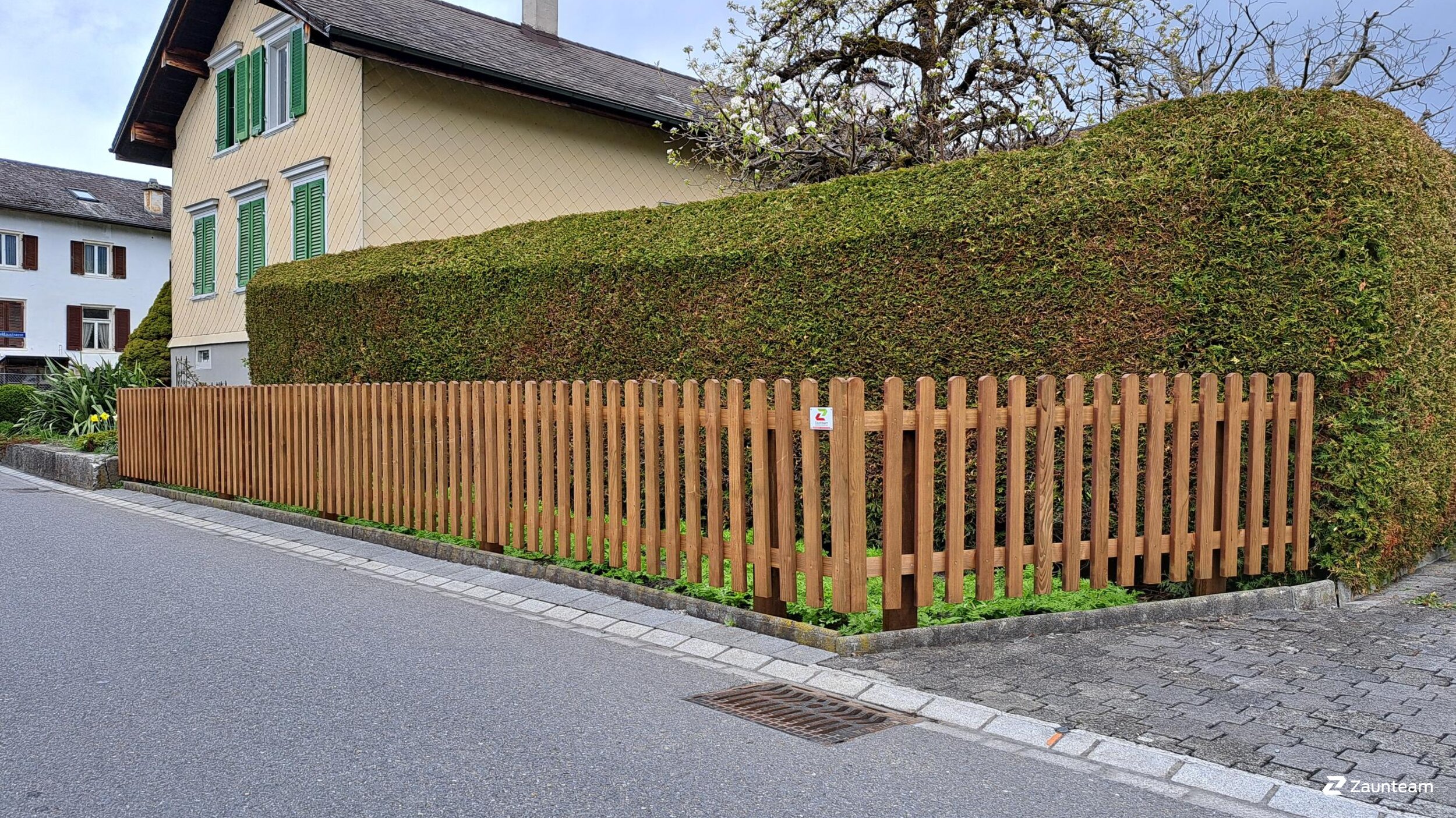 Staketenzaun aus dem 2026 in 9470 Buchs Schweiz von Zaunteam Werdenberg.