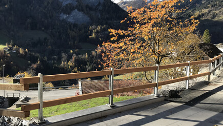 Clôture de chemin de 2018 à 7314 Vadura Suisse de Zaunteam Heidiland.