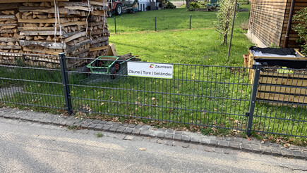 Clôture en panneau double fil de 2019 à 9491 Ruggell Suisse de Zaunteam Heidiland.