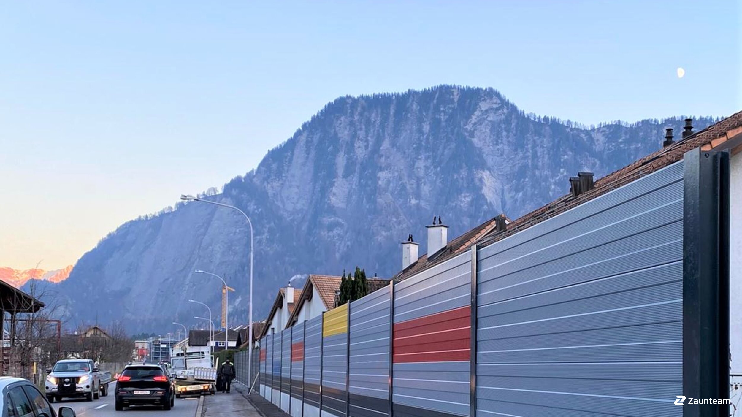 Clôture anti-bruit de 2021 à 7302 Landquart Suisse de Zaunteam Heidiland.