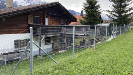 Treillis noué de 2021 à 7241 Conters im Prättigau Suisse de Zaunteam Heidiland.