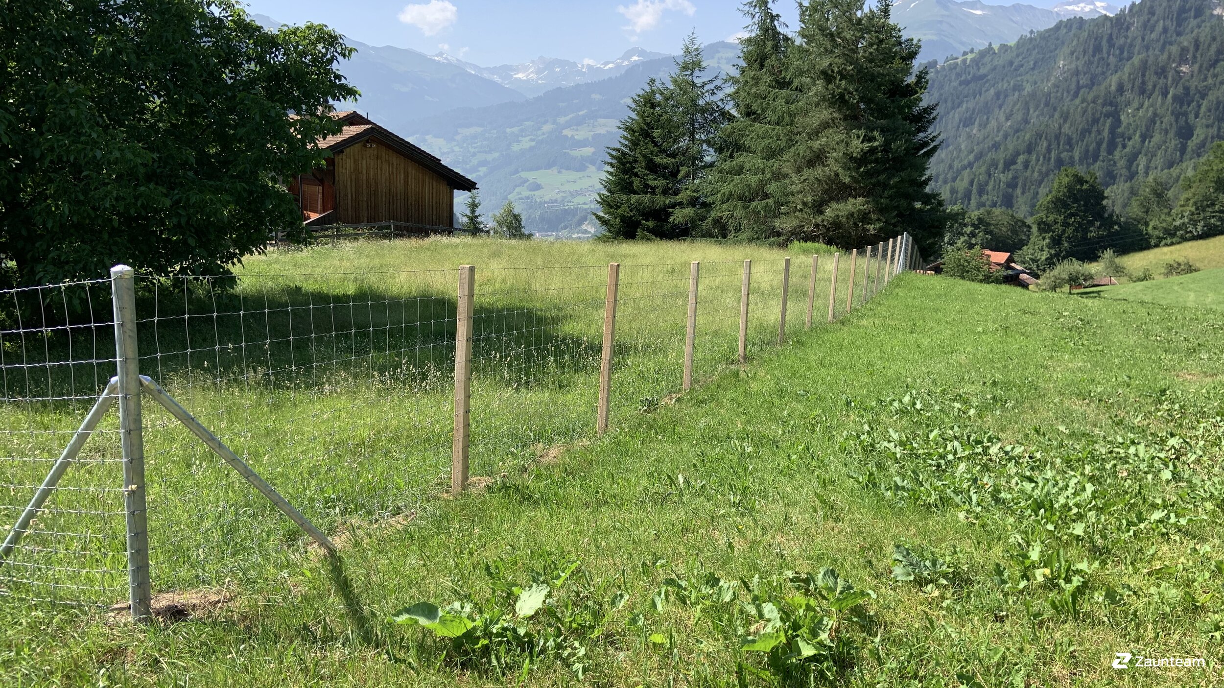 Treillis noué de 2019 à 7223 Buchen im Prättigau Suisse de Zaunteam Heidiland.