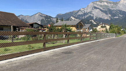 Grillage diagonal de 2019 à 7310 Bad Ragaz Suisse de Zaunteam Heidiland.