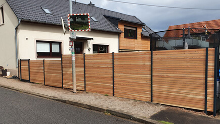 Holz Sichtschutz aus dem 2021 in 55595 Bockenau Deutschland von Zaunteam Hunsrück-Nahe.