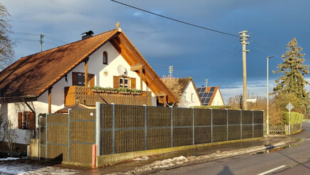 Clôture anti-bruit de 2022 à 86508 ST. Stephan Allemagne de Zaunteam Schwaben-Nord.