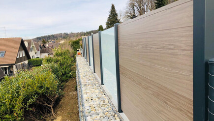 Aluminium Sichtschutz aus dem 2018 in 8405 Winterthur Schweiz von Zaunteam Neftenbach.