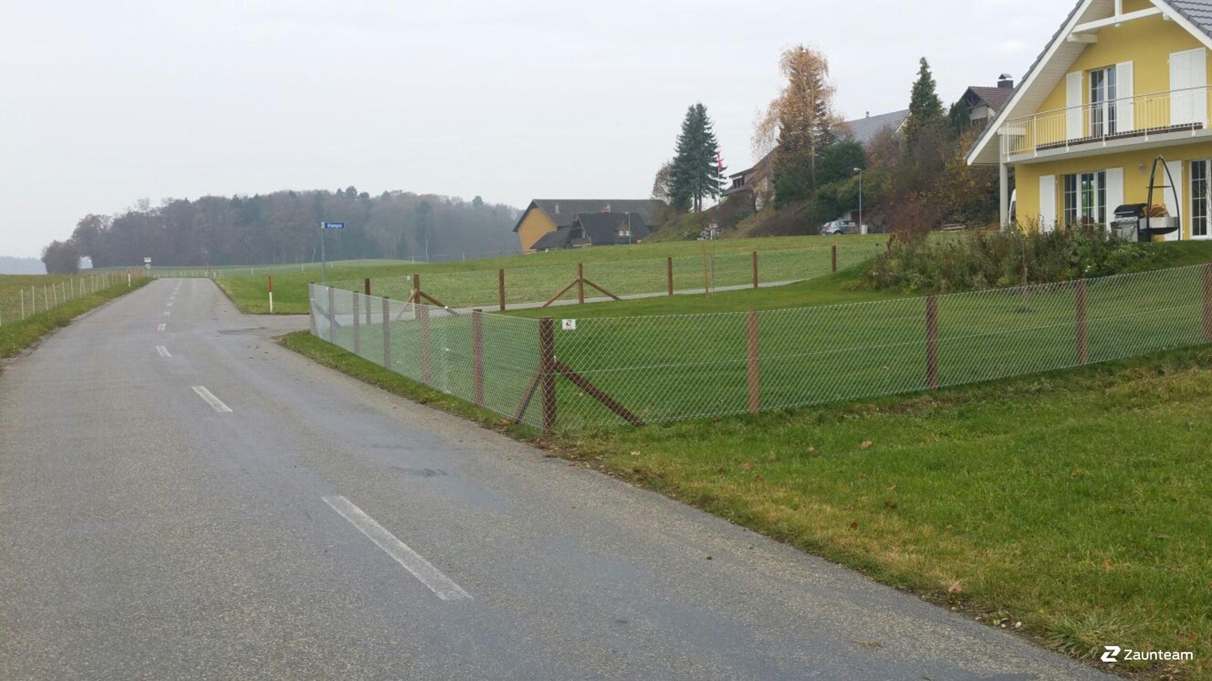 Grillage diagonal de 2016 à 8524 Buch bei Frauenfeld Suisse de Zaunteam Thurgau AG.
