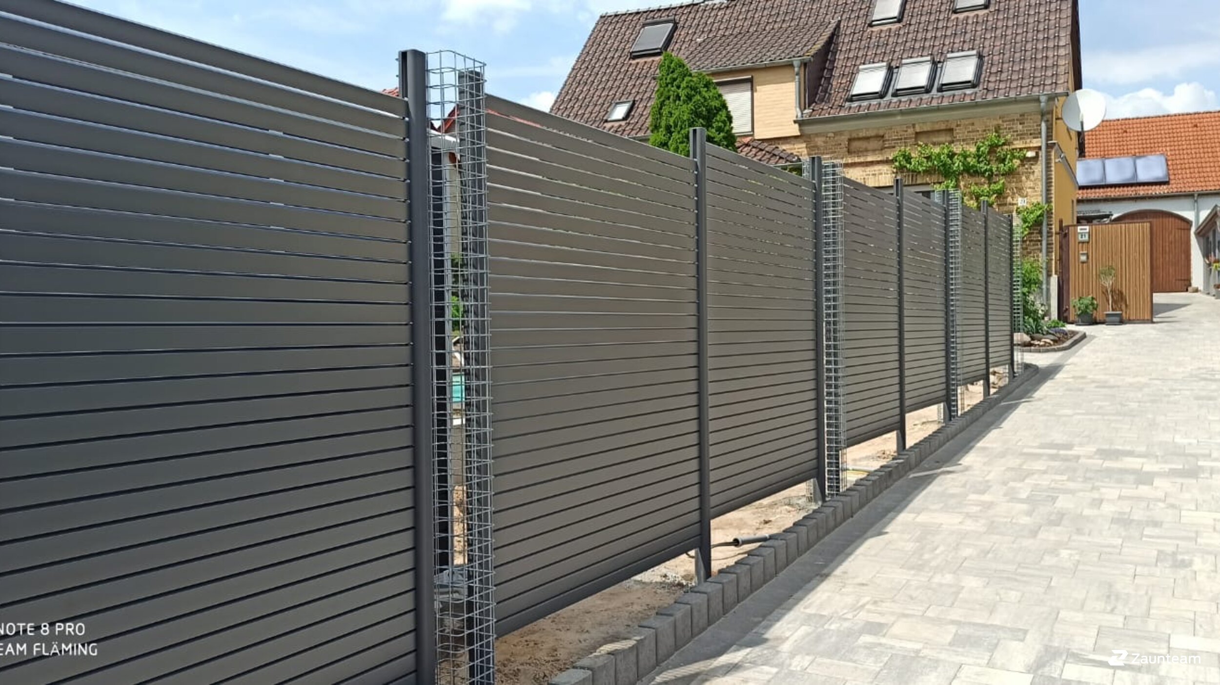 Protection brise-vue en aluminium de 2020 à 06889 Lutherstadt Wittenberg Allemagne de Zaunteam Fläming.