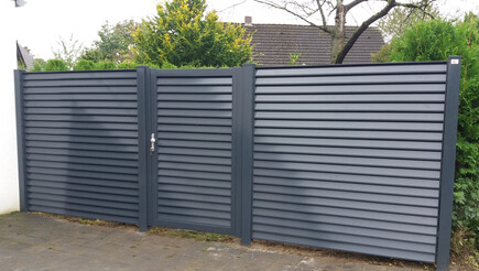 Protection brise-vue en aluminium de 2021 à 46485  Wesel Allemagne de Zaunteam Hohe Mark.