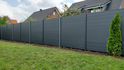 Protection brise-vue en aluminium de 2023 à 46348 Raesfeld Allemagne de Zaunteam Hohe Mark.