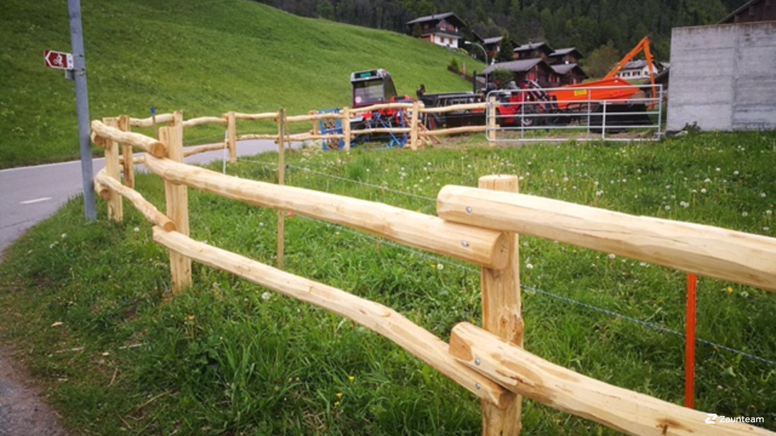 Clôture d'enclos de 2017 à 3947 Ergisch Suisse de Zaunteam Wallis / Swissclôture Valais.