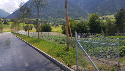 Grillage diagonal de 2020 à 3900 Brig Suisse de Zaunteam Wallis / Swissclôture Valais.