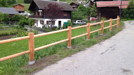 Clôtures en bois de 2016 à 3953 Inden Suisse de Zaunteam Wallis / Swissclôture Valais.