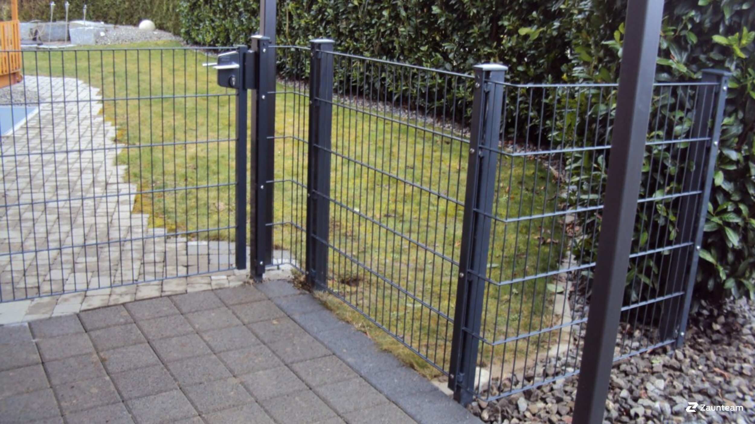 Zaunteam Doppelstabmatten leicht feuerverzinkt und anthrazit